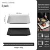 High-End Black Ceramic Square Steak Plate - Lightweight, Luxury, Stylish Dish for Home Use