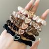 Women's Hair Tie, High Elastic Rubber Band, Hair Tie, Hair Band, Leather Cover, Simple and Elegant Ponytail Hair Accessory