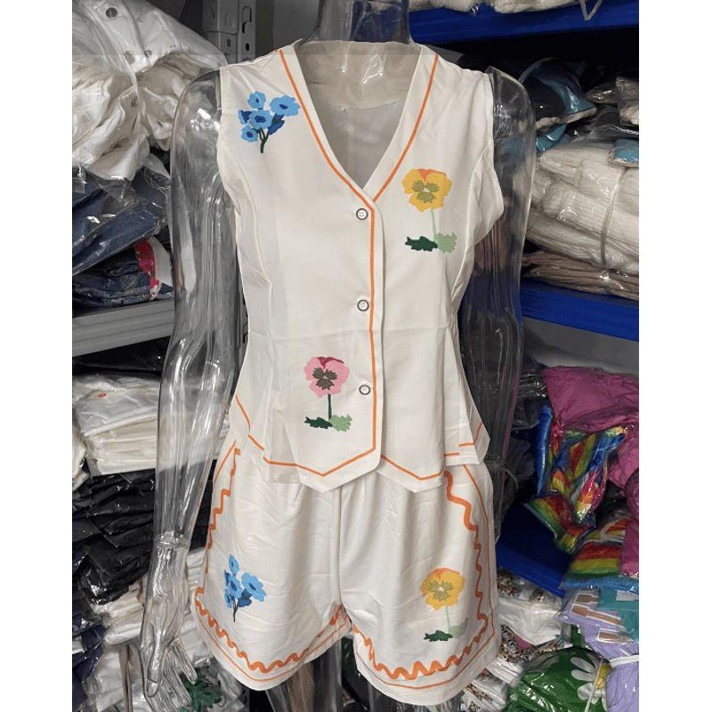 

Женская мода, Повседневный, Костюм-кардиган с лацканами, Костюм с принтом Printed L