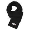 Layered Logo Knit Scarf [BLACK]