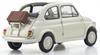 Kyosho Original Scale Fiat Nuova 500 with Accessories Finished Product KS08966WA 1/18 (Ivory)