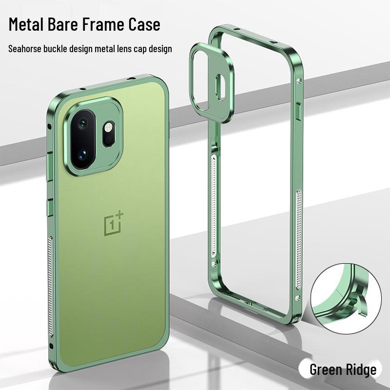 OnePlus 15T Supreme Edition Metal Frame Heat Dissipation Phone Case with Sea Horse Buckle