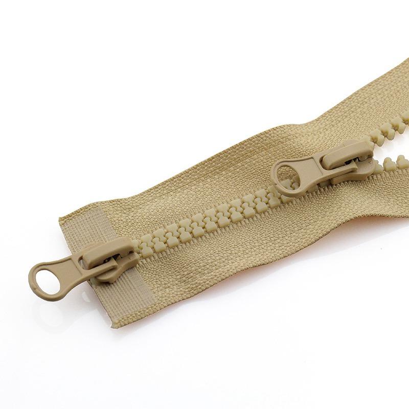 

Спальний мішок на полімерній блискавці, пуховик, двостороння блискавка, подвійний відкритий одяг, подвійна блискавка, аксесуари 150cm хакі