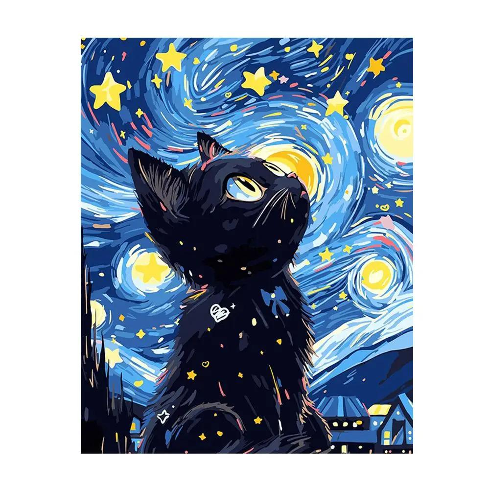 

Diamond Art Painting Unique Starry Sky Themed DIY Full DIY Rhinestone Decor Decor Room I0Z8