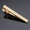 high-end Tie Clip Classic golden Clasp Pin  for men's Accessories jewelry gifts