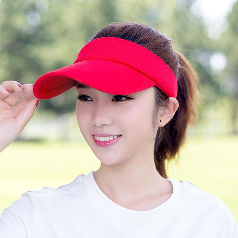 Summer Cooling Sun Hat Men Women Long Brim Empty Top Hat UV Protection Hats Cycling Running Sports Golf Visor Cap