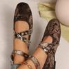 Mode Damen Ballerinas Mode Schnallenriemen Sneaker Damen Mary Janes Ballerinas Schuhe Weibliche Flache Ballerinas Slipper Zapatos De Mujer
