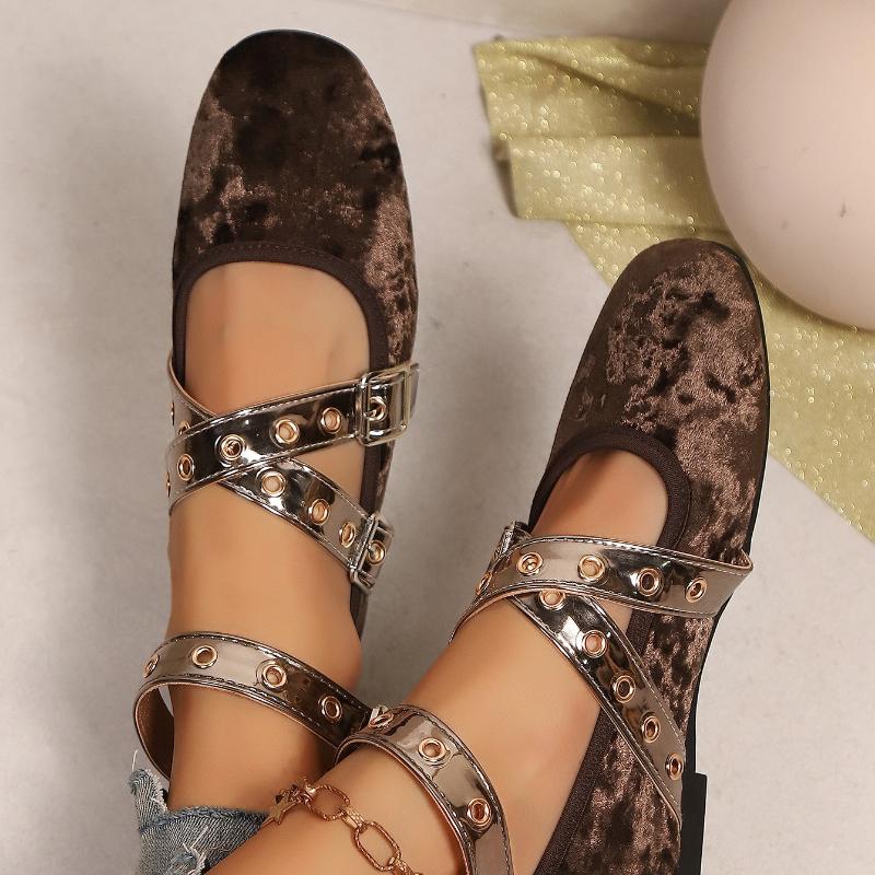 Fashion Women Flats Fashion Buckle Strap Sneakers Ladies Mary Janes Flats Shoes Female Shallow Ballet Flats Loafers Zapatos De Mujer