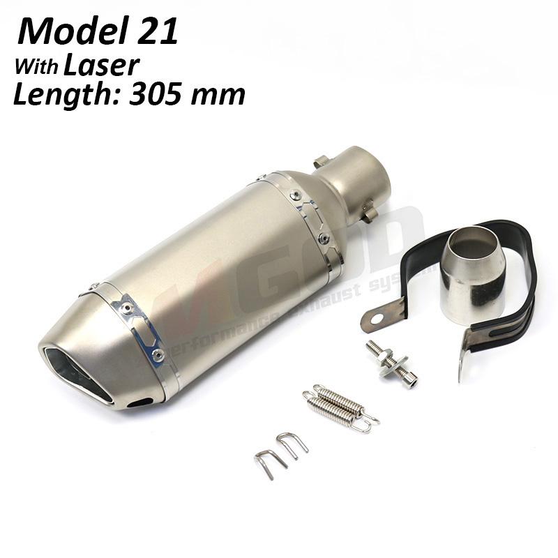 Universal Motorcycle Exhaust Pipe 51mm DB Killer Escape Moto Racing Modified Pit Bike For Kawasaki Z650 Ninja400 Versys 650 MT09