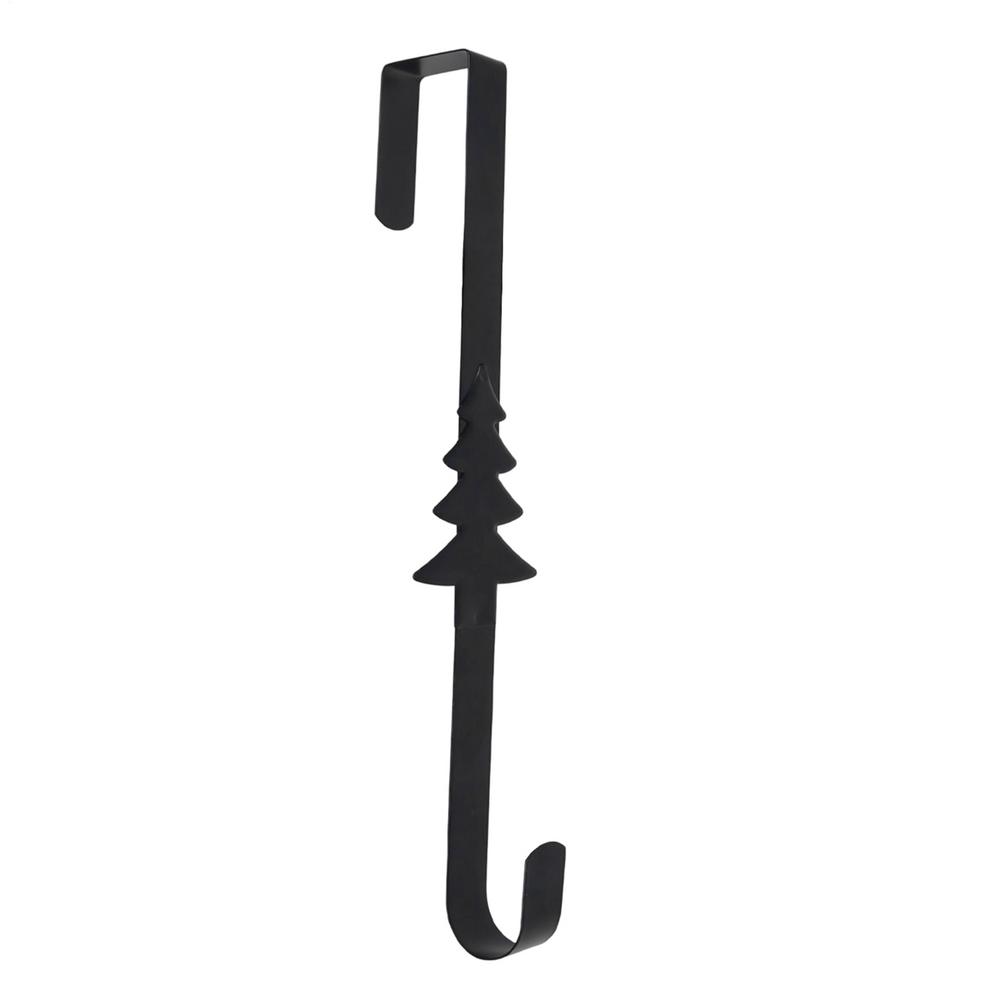 

Christmas Wreath Hook Party Decoration Christmas Door Wreath Hanger Heavy Duty Hook Home Offices Ornament for Porch Easter чорний