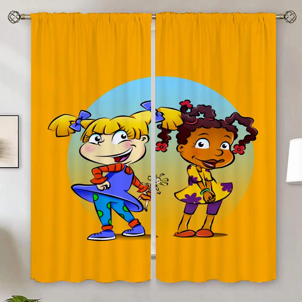 Rugrat Shade Curtain Tiebacks Blinds Blackout Bedroom Curtains 100% Window Roller Curtains for Doors Partition Tentacles Shades