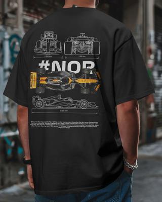 Lando Norris Fan Art T-Shirt F1 McLaren Racing Grafik Unisex T-Shirt