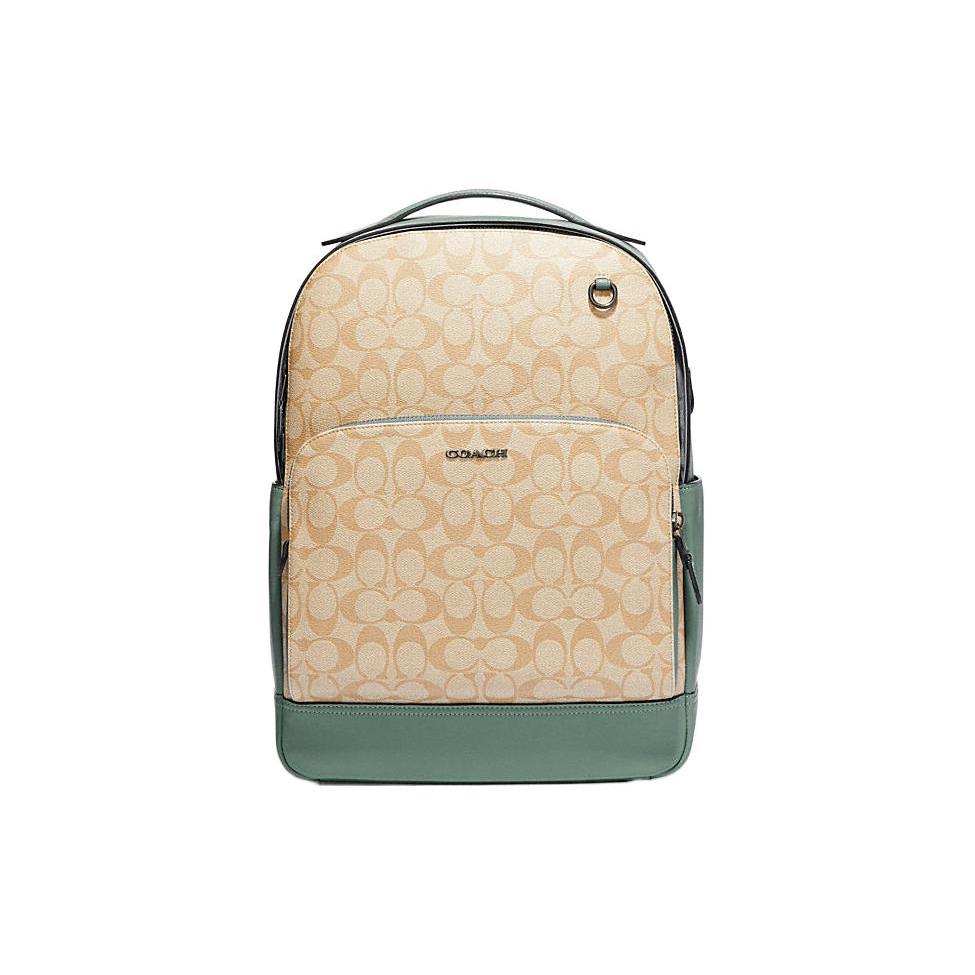 

Новый мужской рюкзак COACH Graham из коровьей кожи, большой, хаки и зеленый, CH058-QBVF5 28.4*11.9*41.1CM