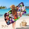 Dragon Ball Printed Swim Towel, Portable Water Absorbent Towel for Beach Camping Daily Bathroom Use