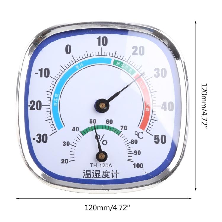 Humidity Gauge Temperature Monitor Analog Indoor Outdoor Thermometer Hygrometer