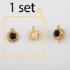 1Set Magnetic Buckle Stainless Steel Round Heart Clasp Flower Connector Bracelet Necklaces Jewelry Making DIY End Converter