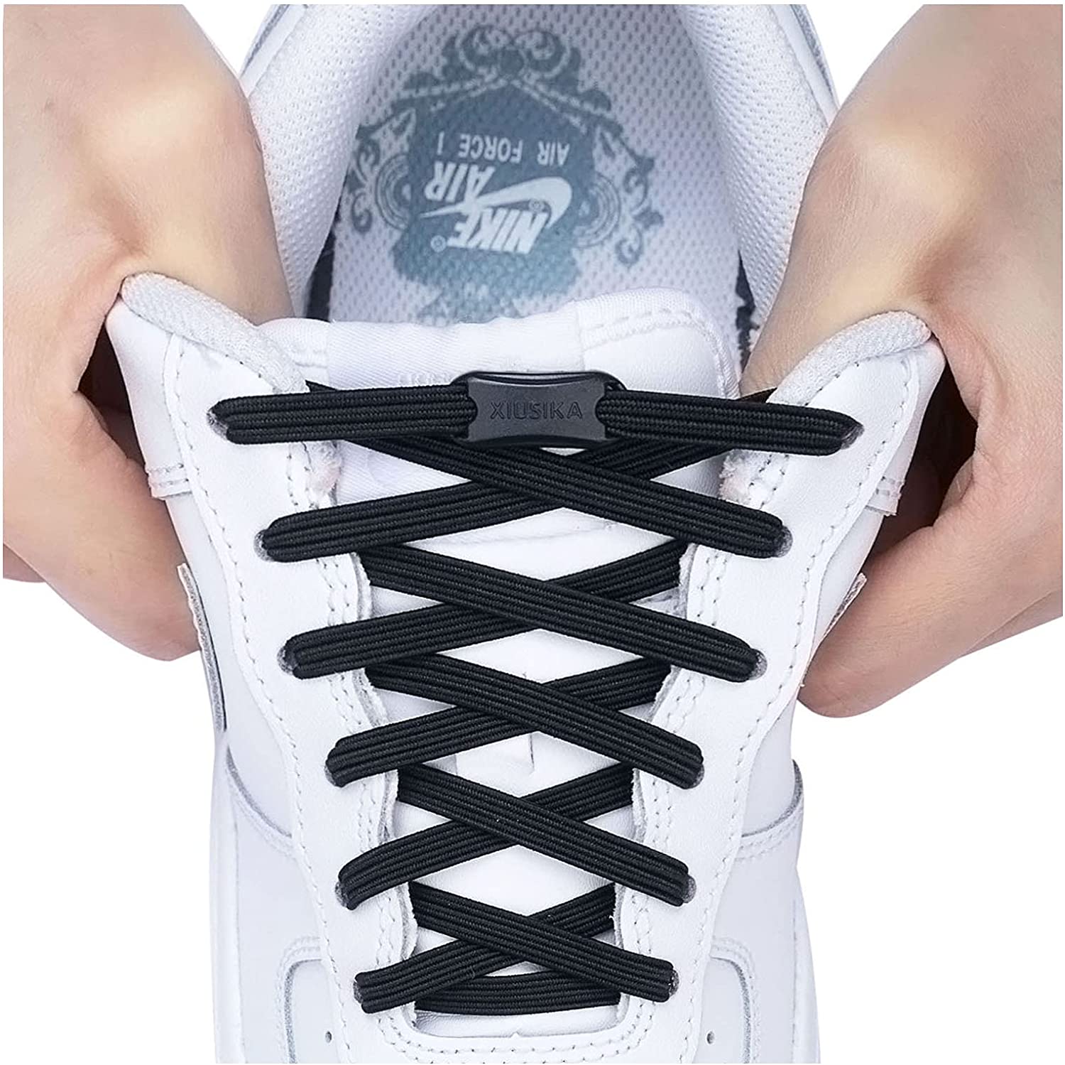 

2025 No Tie Shoe laces Elastic Laces Sneakers Flat Shoelaces without ties Kids Adult Quick Shoe lace Rubber Bands for Shoes 100cm армія зелений колір