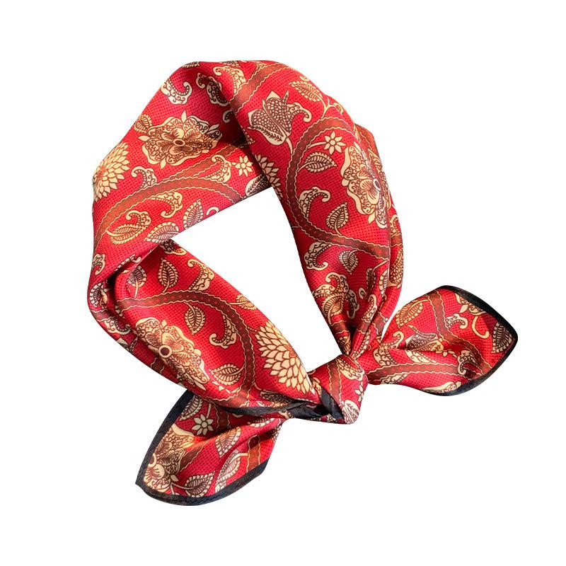 Real Silk Scarf Women Square Neck Tie Wrist Shawls Wraps Ladies Foulard Scarves Pashmina Female Hijab Bandana Bufanda