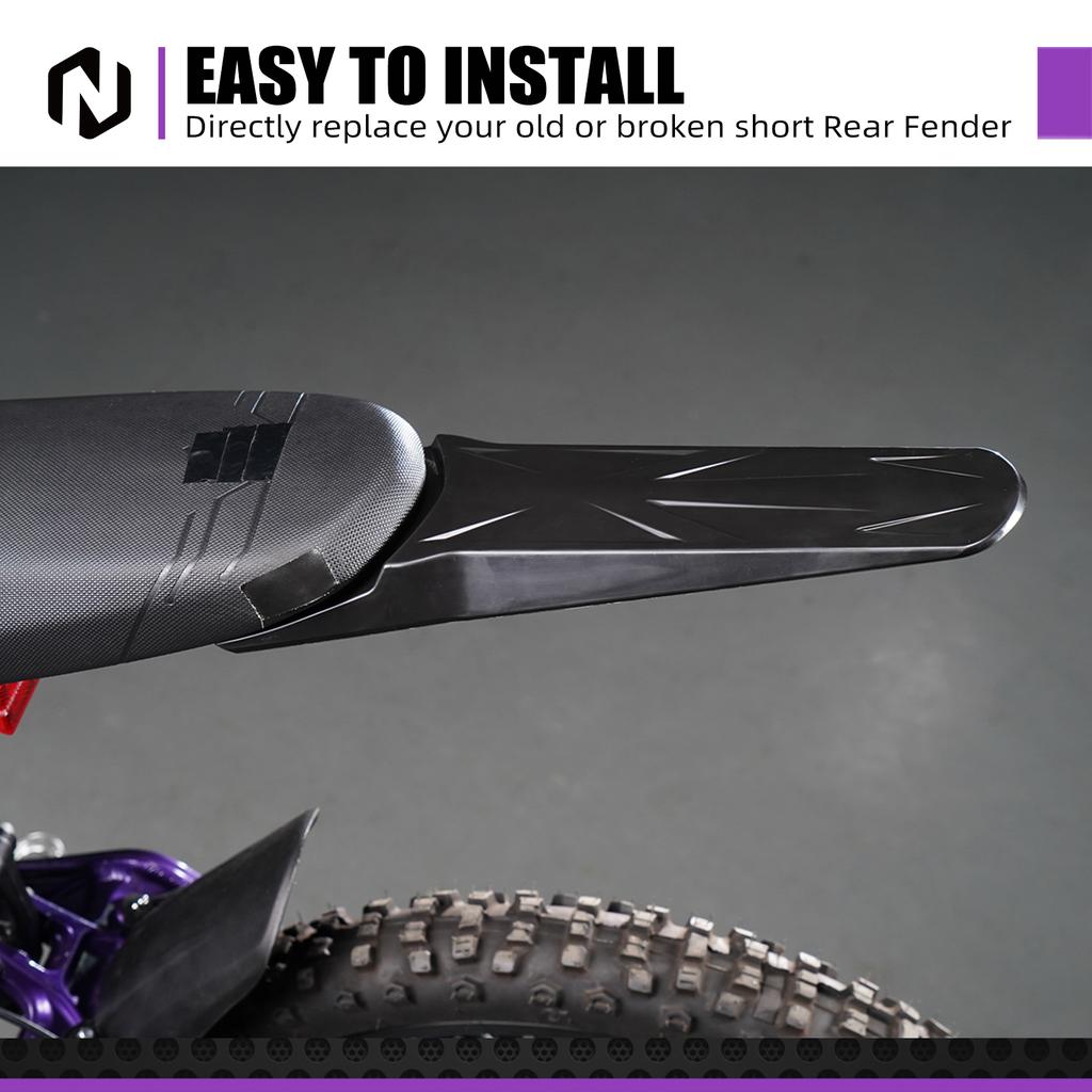 NICECNC For Surron Light Bee X For SUR RON Light Bee S Motocross Extended Longer Rear Fender Mudguard Plastic Electric Dirt Bike
