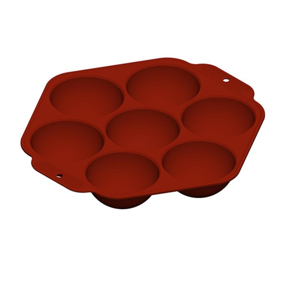 7 Holes Silicone Mold Food Grade Silicone Half Sphere Mold Chocolate Mold  For Cake Decorating