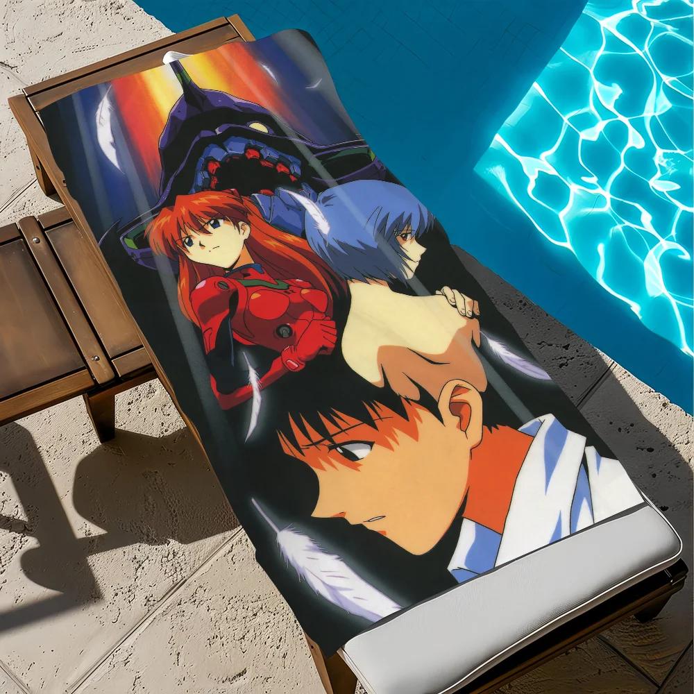 Neon G-Genesis E-Evangelion Towel Pool Beach Towel Portable Quick Fast Dry Sand Outdoor Travel Swim Blanket Thin Mat Bath Towels
