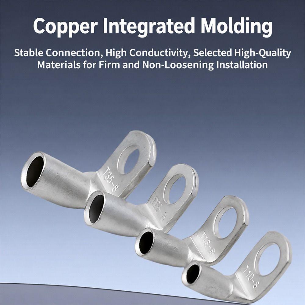 Tinned Copper Right Angle Crimp Terminal L Shape Wire Connector Terminal For Plug Connection