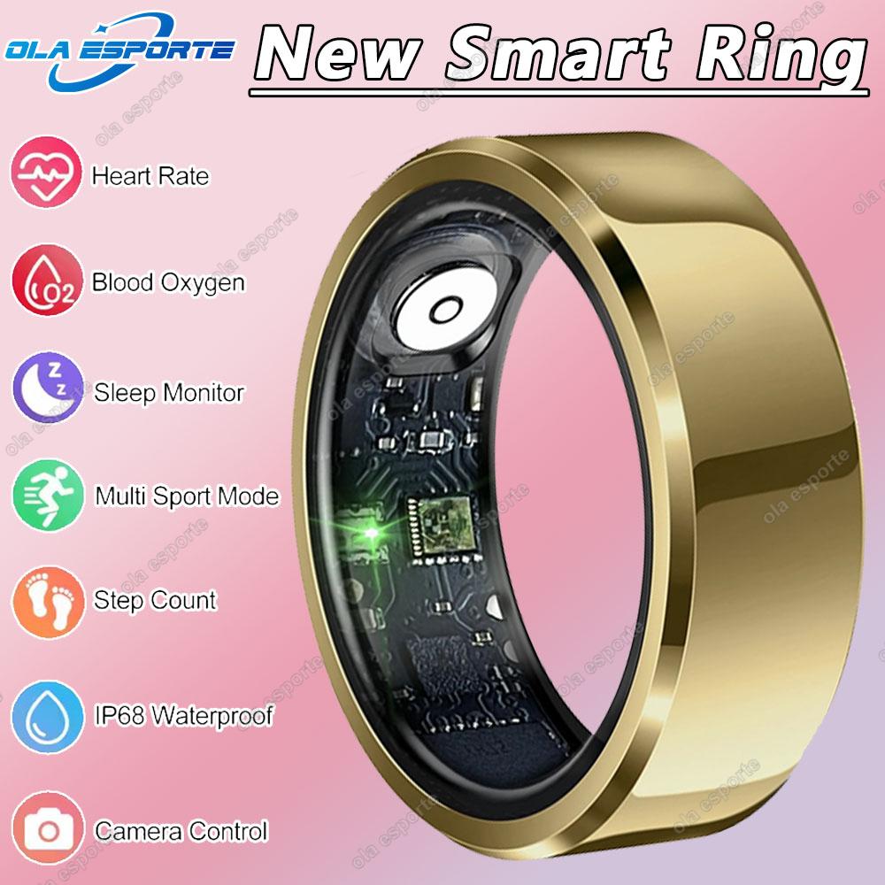 Herren Damen Smart Ring 5ATM Wasserdicht Multi-Sport-Modus Fitness-Tracking Gesundheitsüberwachung Schlafmonitor Schrittzähler Smartring