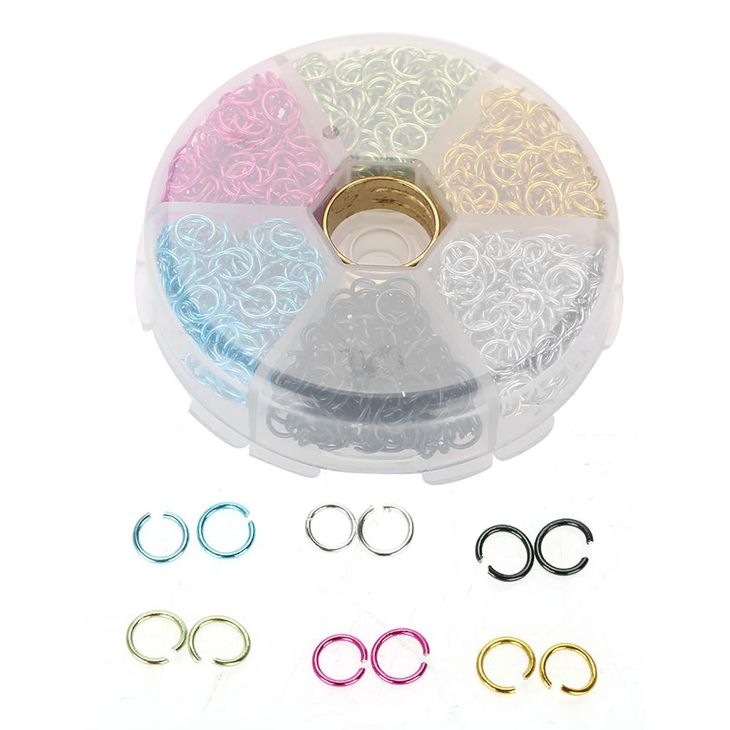 Gemischte Aluminium Schmuckzubehörteile Bunte Biegeringe DIY Fundstücke Set Kit