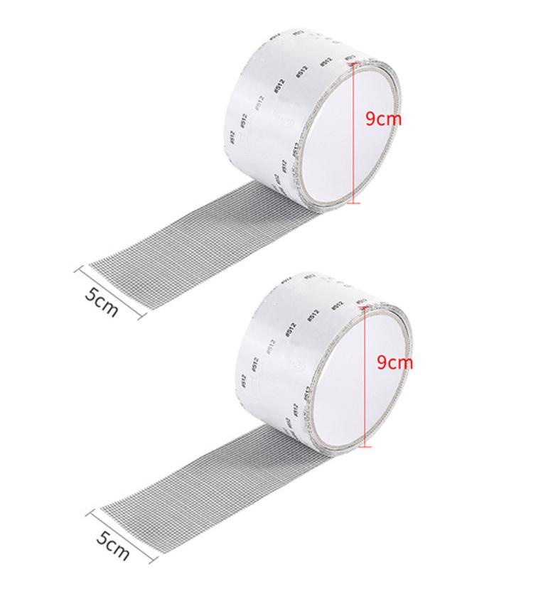Window Screen Repair Tape Self Adhesive Mesh Tape Net Door Fix Patch Anti Insect Mosquito Mesh Broken Holes Repairing