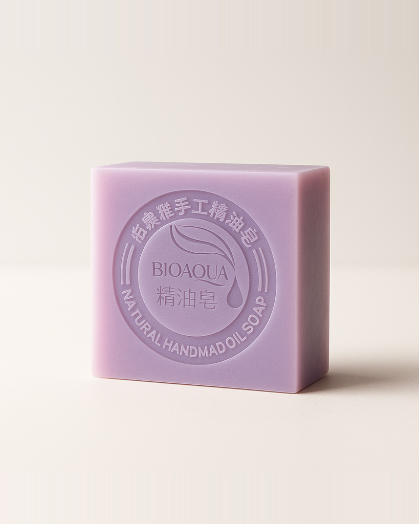Bioaqua Savon au charbon de bambou, savon Matcha, huile essentielle nettoyante à la lavande, beauté de la peau, savon fait à la main, cosmétiques
