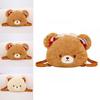 Cute Large Capacity Plush Bear Backpack With Soft Cotton Filling For Girls And Teens
