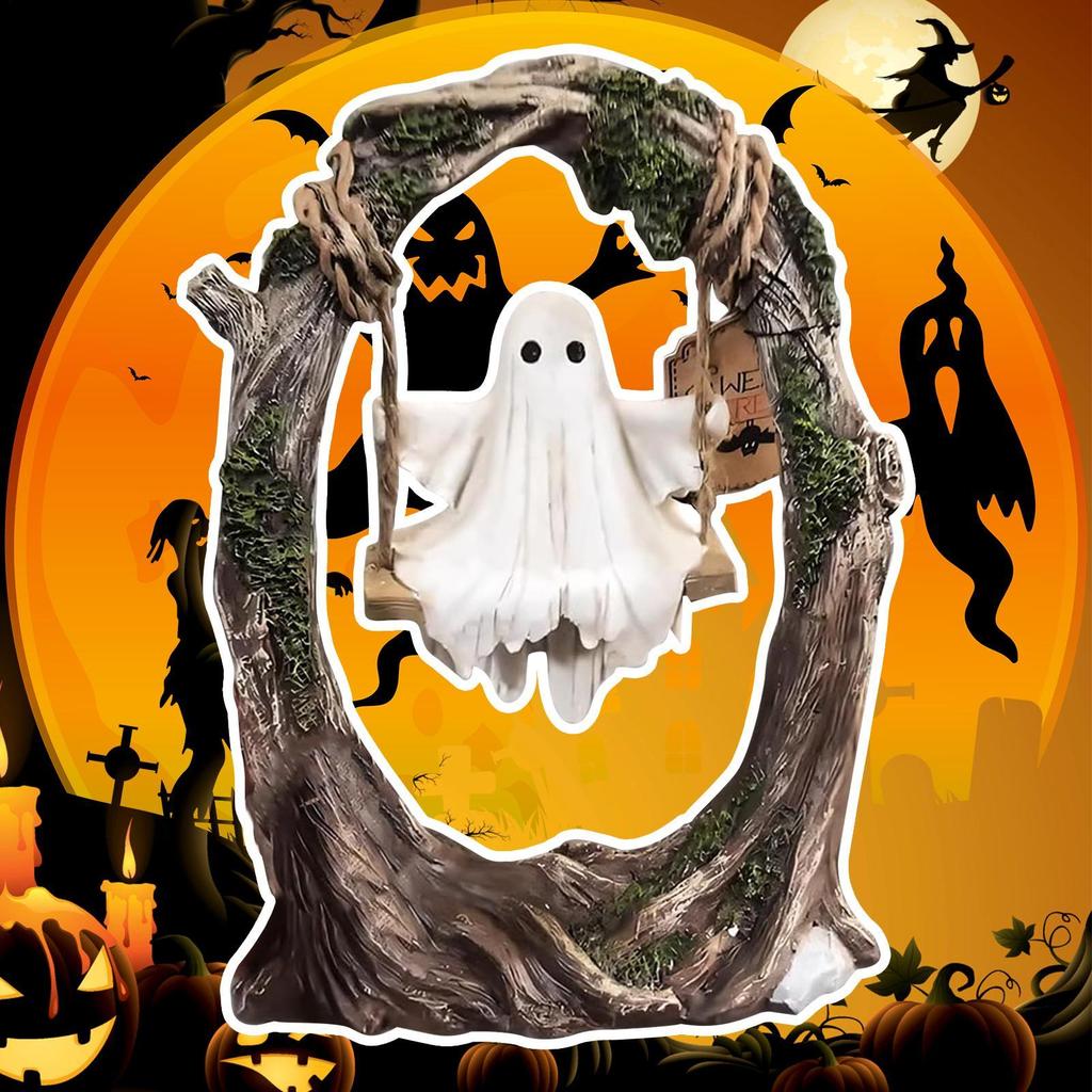Διακοσμητικά Κλαδί Δέντρου Φάντασμα για το Halloween Ρητίνη Σκοτεινό Άγαλμα Διακόσμηση Σπιτιού Για Γραφείο Παράθυρα Τραπέζια Τραπεζαρίας
