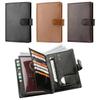 Stylish PU Leather Wallet Passport Bag Portable Multi Functional Coin Purse ID Credit Card Bag Travel Ticket Holder Document Package