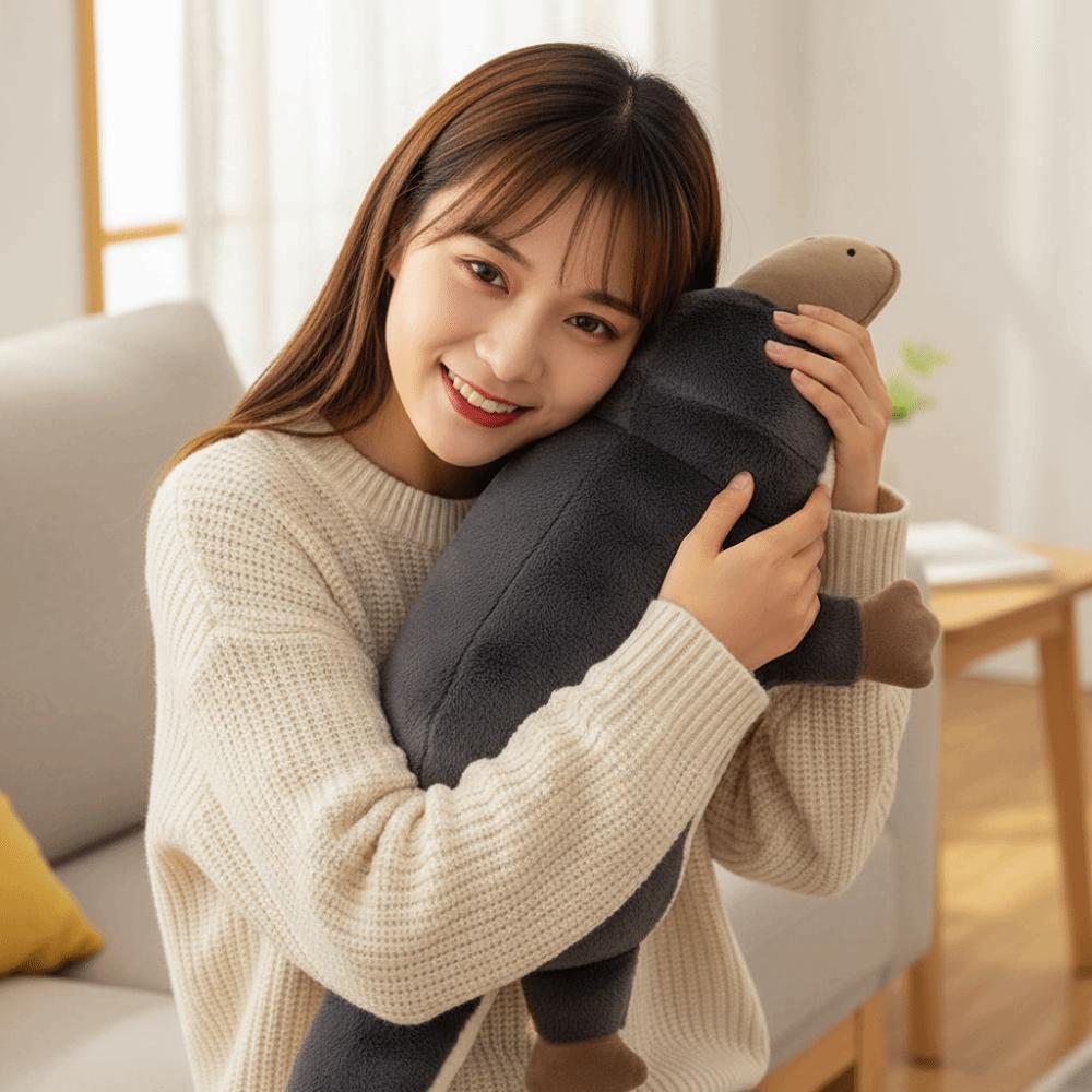 Super Soft Platypus Plush Toy Grey Color Simulation Plush Toy Stuffed Animal Toy  Children Gift