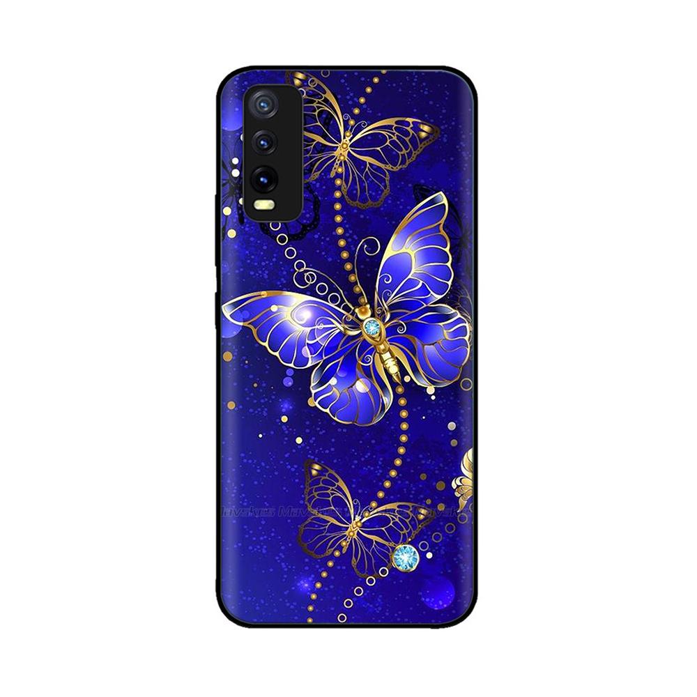 Pro Vivo Y20 Y20i Y20a Y20s Vivo Y11s Y12s Pouzdro na telefon Roztomilý Chránič fotoaparátu Zadní kryt Pro Vivo Y20 2021 V2027 Silikonové Fundas