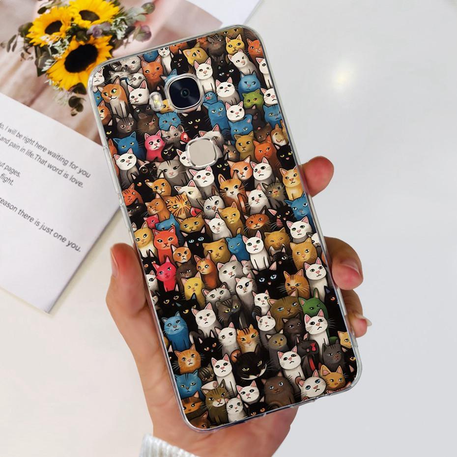 Lovely Printing Case For Huawei GR5 KII-L22 KII-L21 / GR5 2017 BLN-L21 BLN-L22 Soft Silicone TPU Back Cover Phone Cases