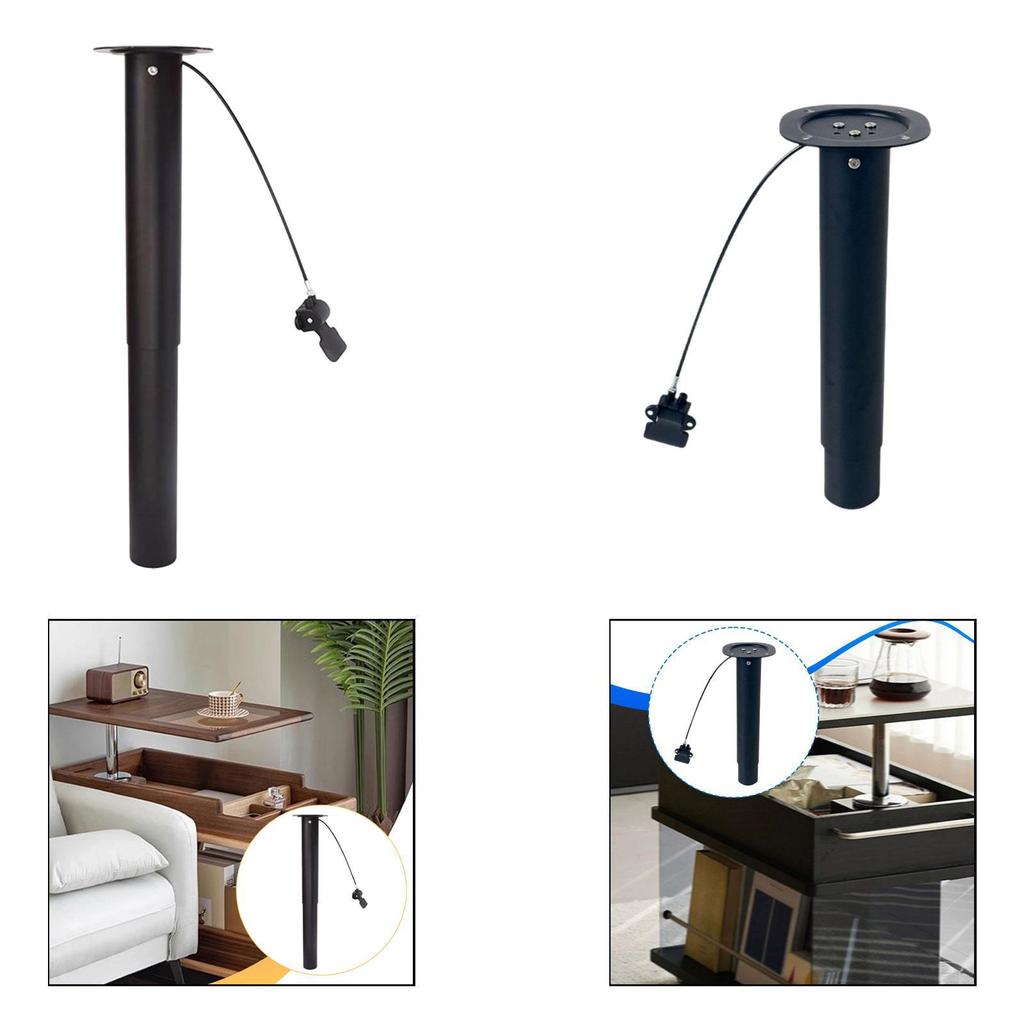 Coffee Table Lift Mechanism Hardware,Easy Installation,Vertical Fittings,Adjustable,Manual End Side Table Lifter Lifting Column
