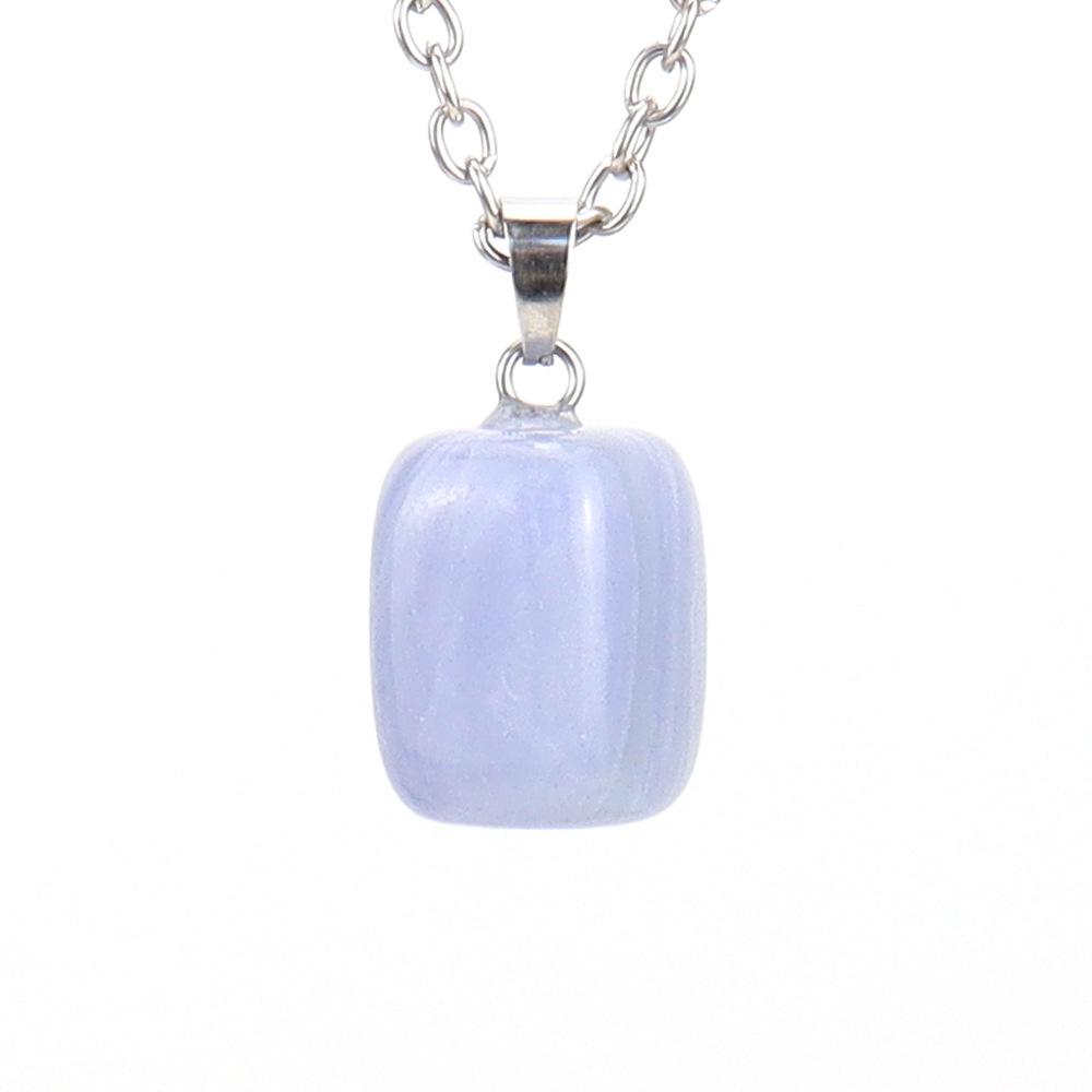 Natural Crystal Natural Stone Tiger Stone Irregular Shape Small Pendant Necklace N627