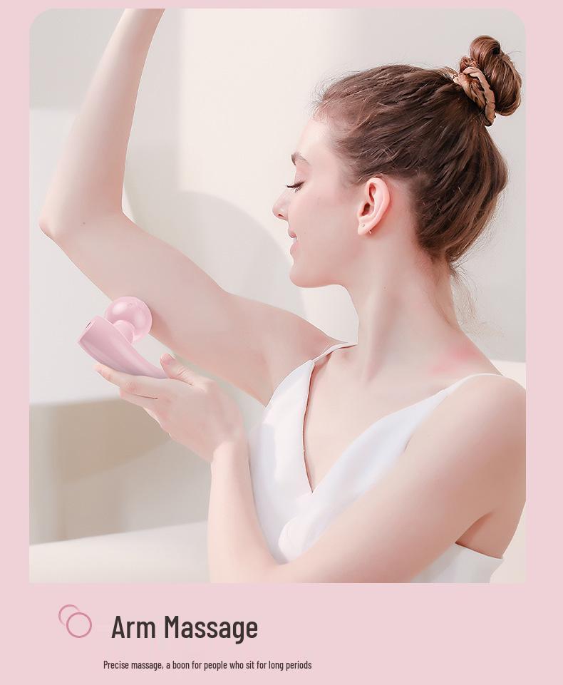 New Model Women's Dual-Head Silent Waist & Back Massager