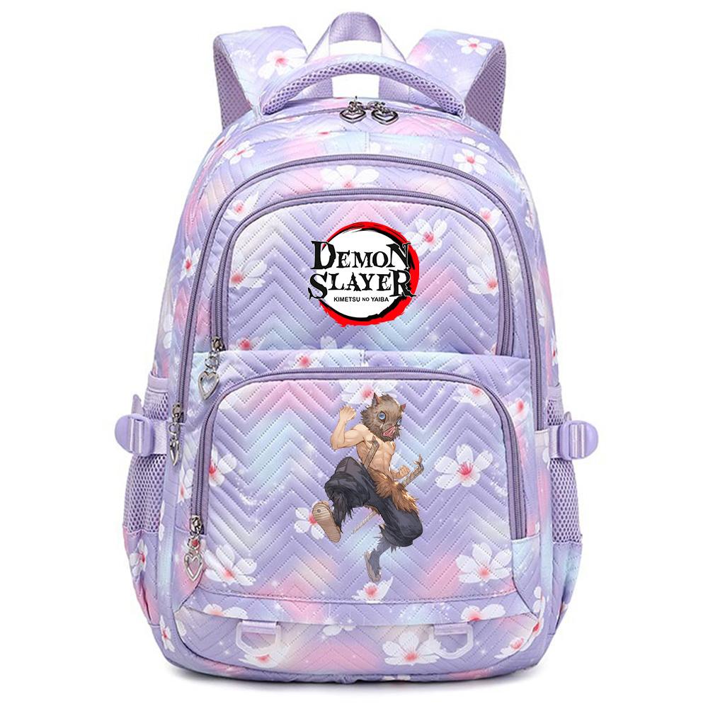 Anime Demon Slayer Printed Backpack Schoolbag Student Teenager Bookbag for Boy Girl Backpack Large Capacity Waterproof Travel Bag Mochila Rucksack
