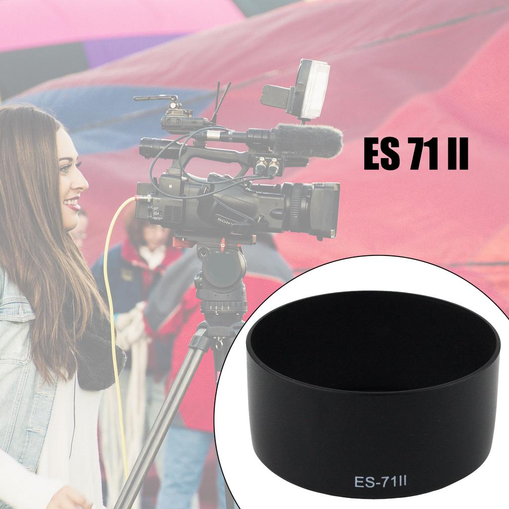 Durable Reversible Lens Shade Cover For EF50mm F/1.4 50 F1.4 USM Camera Lens Enhances Photo Quality 77mm Diameter