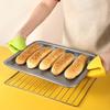 1 Peça de Luvas Macias Resistentes ao Calor Anti-escaldantes Pinça Espessa Luvas de Forno Cozinha Ferramentas Práticas de Cozinha