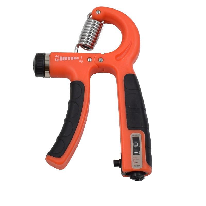 Adjustable Rubber Coated Hand Gripper for Counting, Training, and Rehabilitation