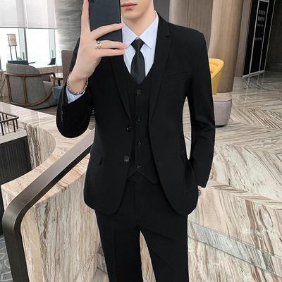 Men's Slim Fit Groom & Best Man Suit Set with Free Ironing for Formal, Business, or Casual Wear