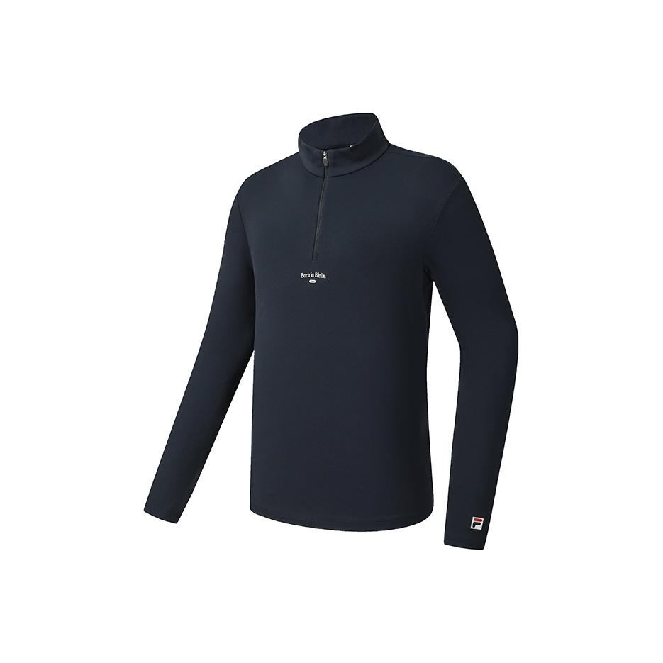 

Fila Теннисная мода Минималистичный Спортивный Повседневный Классическая Футболка с Длинным Рукавом Мужские Топы Небесно-Голубой A11M543218FBU L