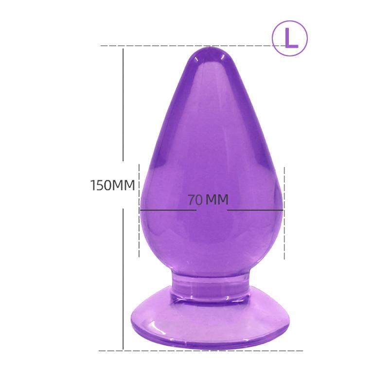 Super Big Soft Anal Plug Butt Plug TPE Clear Large Huge Sex Toys Anal Dildo Bead Unisex Erotic Toys Sex Products for Men Women