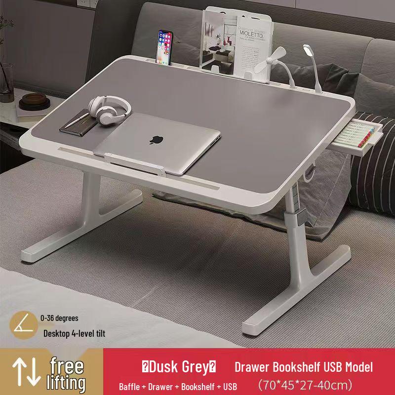 Foldable Bedside Table for Reading, Writing, and Computing - Ideal for Students and Dorms