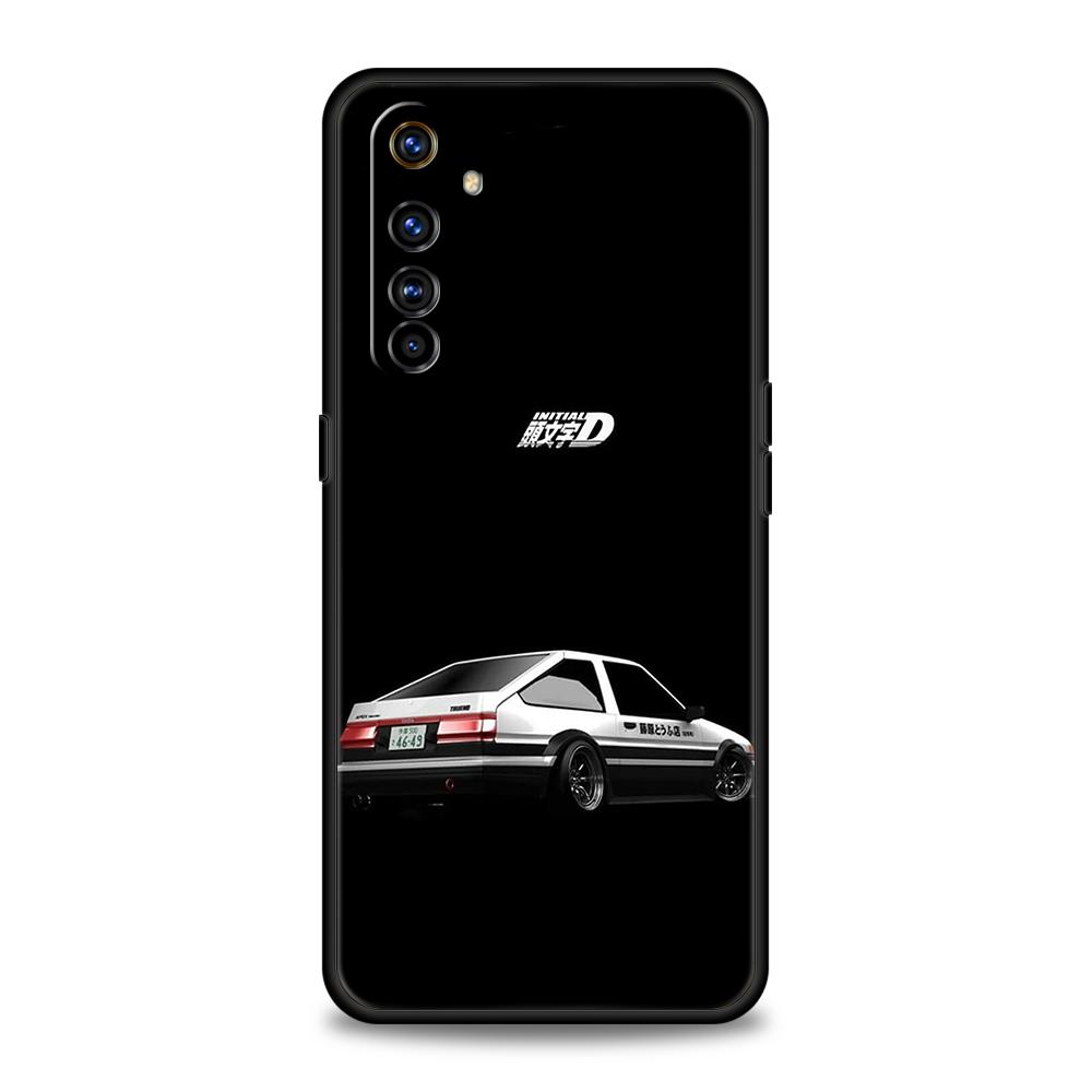 Initial D AE86 Phone Case for Realme 8 9 Pro Plus 8i 9i 6 7 GT2 C21 C25 C3 C11 11 Pro 5G Plus Shockproof Silicone Shell Capa Bag