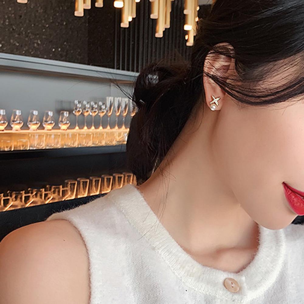 Women Imitation Pearls Earrings S925 Silver Needle Hypoallergenic Earrings for Women Girls Outfit Matching