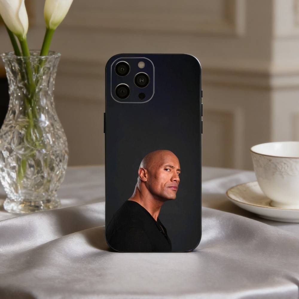 D-Dwayne Powerful J-Johnson Phone Case For iPhone 17pro,16,15,14,13,12,11 Plus,Pro Max,XS,Soft Silicone Black Cover